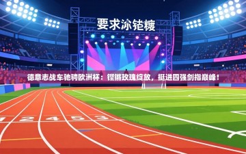 德意志战车驰骋欧洲杯：铿锵玫瑰绽放，挺进四强剑指巅峰！